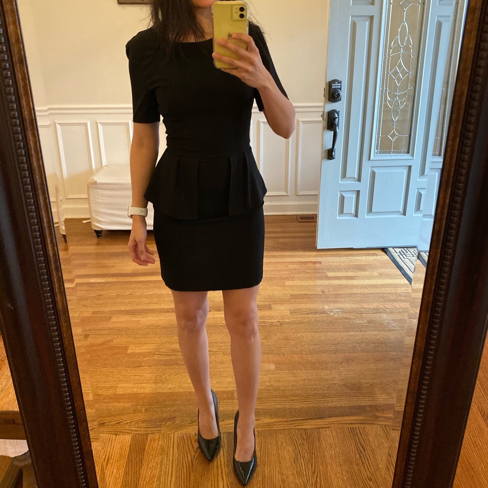 Peplum Little Black Dress